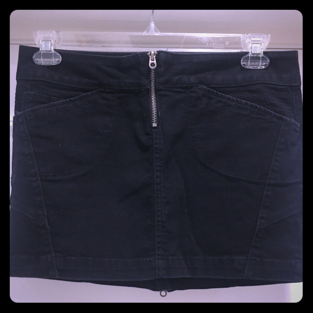Juicy Couture Black Denim Skirt